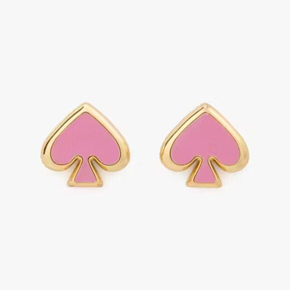 kate spade Jewelry - kate spade Surf Pink Everyday Spade Enamel Studs/NWT